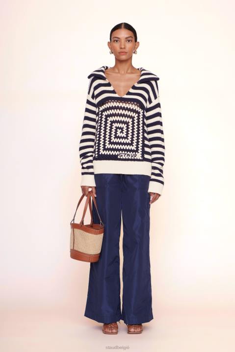 vrouwen accessoires natuurlijke bruining STAUD henri petite tas van raffia 4TZV789