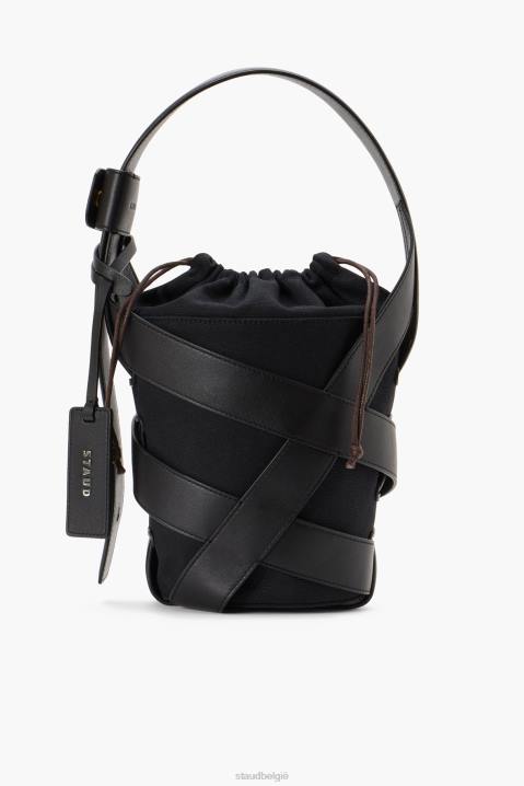vrouwen accessoires zwart STAUD bijenkorf emmer zak 4TZV791