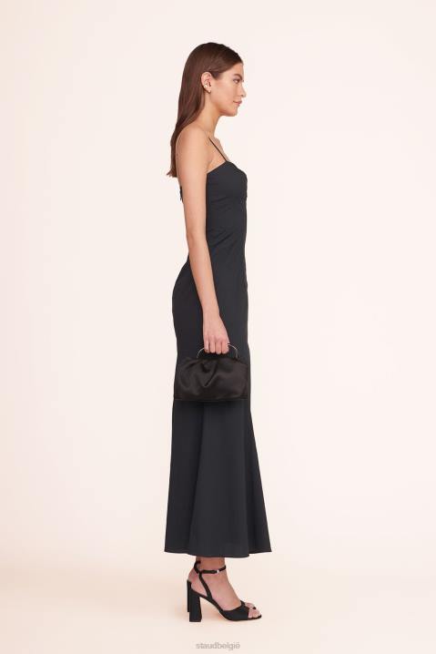 vrouwen accessoires zwart STAUD cory zak satijn 4TZV839