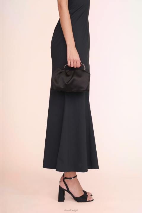 vrouwen accessoires zwart STAUD cory zak satijn 4TZV839