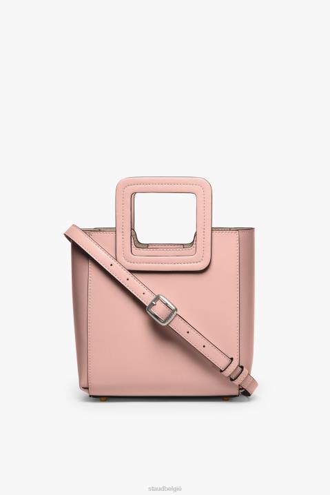 vrouwen accessoires donkere blos STAUD mini Shirley leren tas 4TZV825
