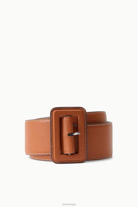 vrouwen accessoires bruinen STAUD brede tailleband 4TZV855