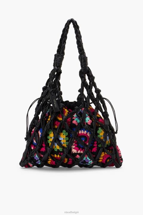 vrouwen accessoires zwart STAUD trek schoudertas 4TZV788