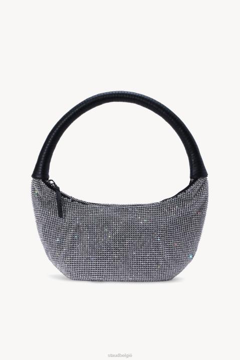vrouwen accessoires zwarte strass STAUD peper kristallen zak 4TZV800