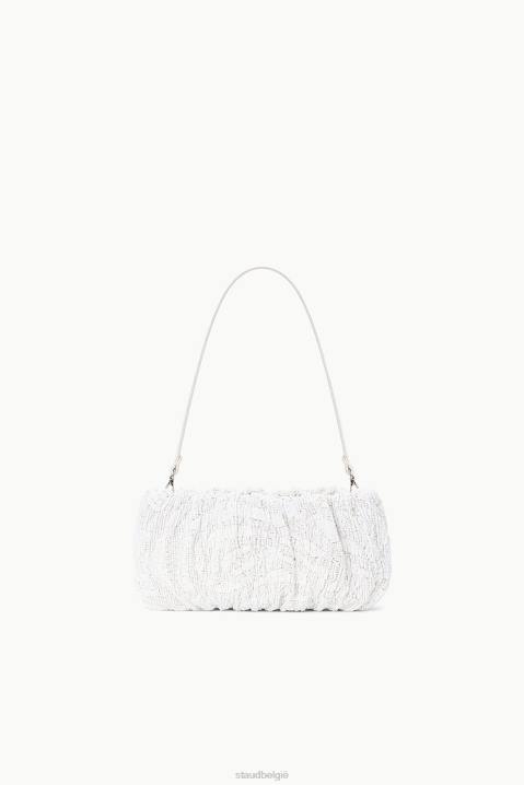 vrouwen kleding crème werveling STAUD kralen zitzak 4TZV679