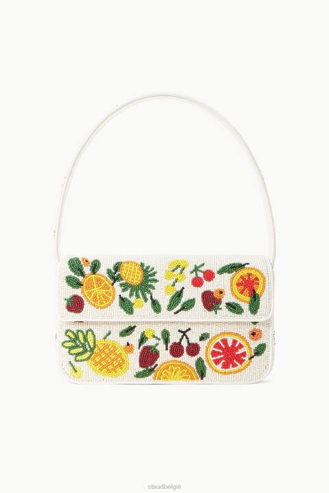 vrouwen kleding fruit salade STAUD tommy kralen tas 4TZV716