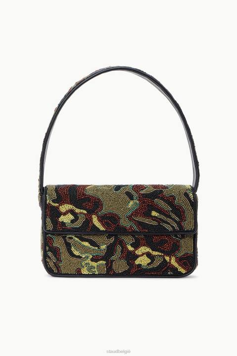 vrouwen kleding tropische camouflage STAUD tommy kralen tas 4TZV729