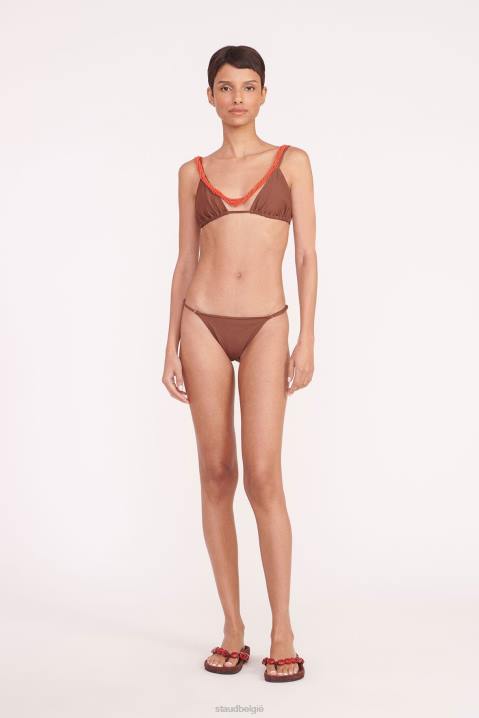 vrouwen kleding kruidnagel STAUD sisley string onderkant 4TZV706