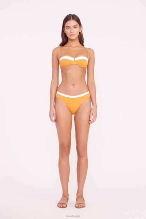 vrouwen kleding nectarine wit STAUD Gemma bikinibroekje 4TZV674
