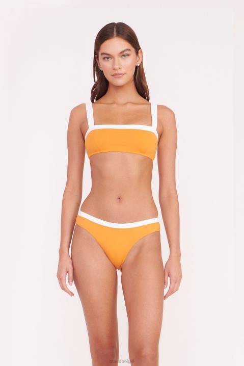 vrouwen kleding nectarine wit STAUD liv bikinitopje 4TZV644