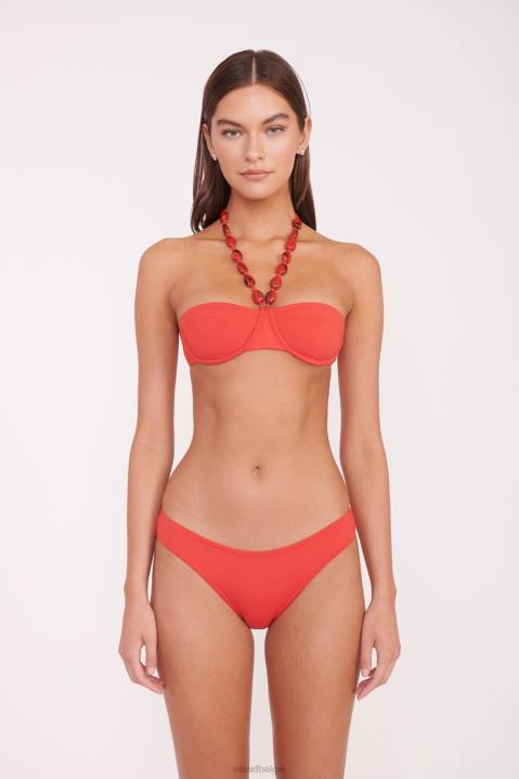 vrouwen kleding robijn STAUD Gemma bikinibroekje 4TZV675