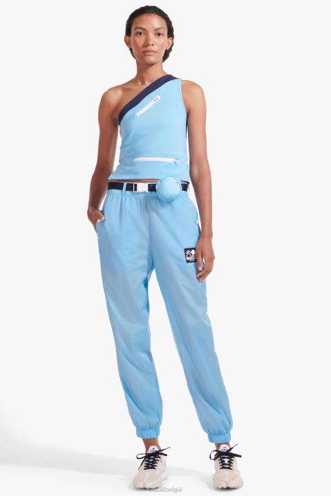 vrouwen kleding blauw van alaska NB X STAUD nylon trainingsbroek met riem 4TZV561