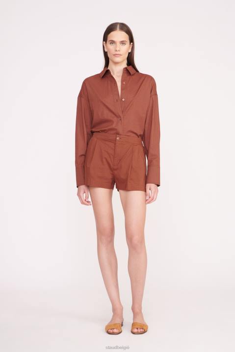 vrouwen kleding kruidnagel STAUD zoey kort 4TZV512