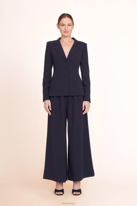 vrouwen kleding marine STAUD cropped broek van caleb 4TZV529