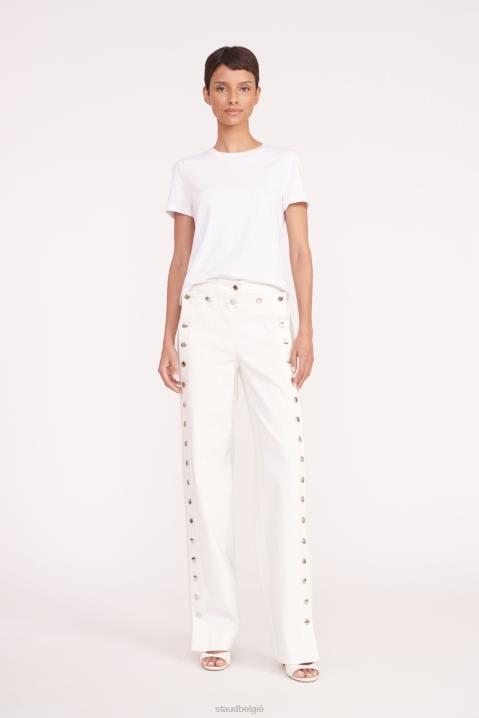 vrouwen kleding wit STAUD Carter broek 4TZV520