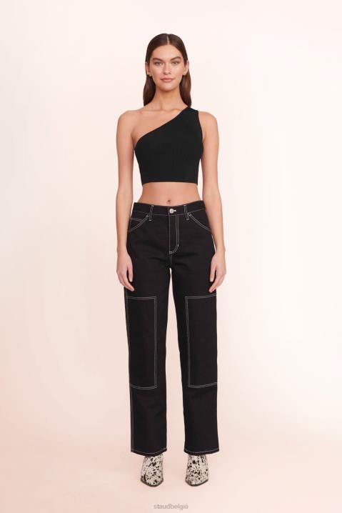 vrouwen kleding zwart STAUD schilder broek 4TZV542