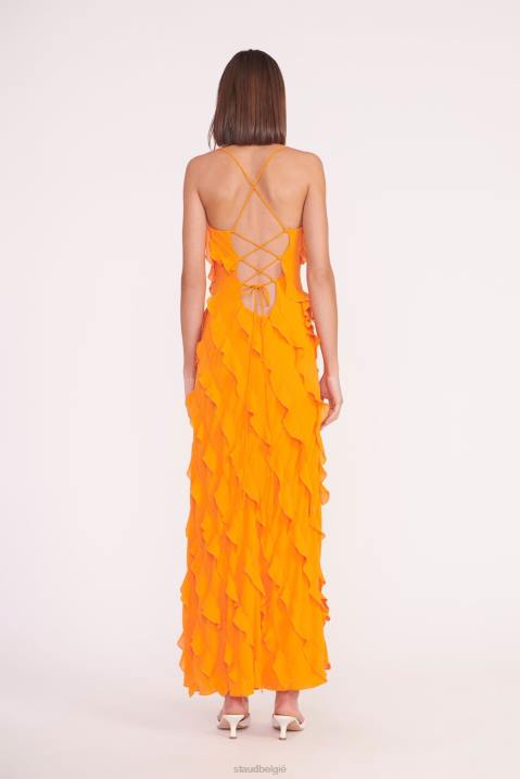 vrouwen bruids nectarine STAUD Elvire jurk 4TZV1048