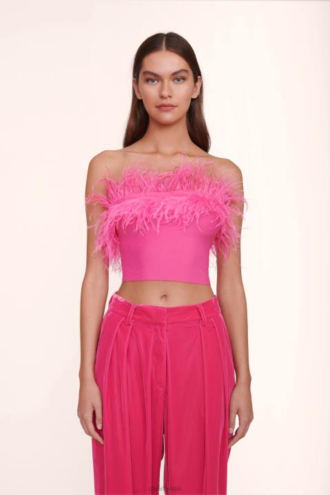 vrouwen bruids schokkend roze STAUD Nellie top 4TZV1058