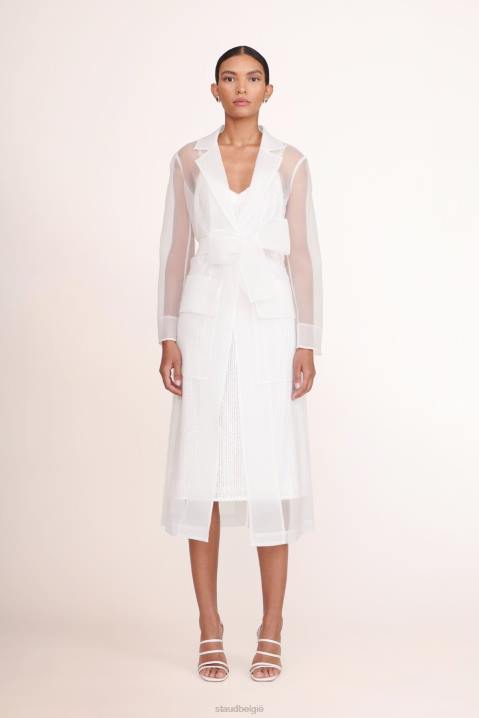 vrouwen bruids wit STAUD ashley-jurk 4TZV1042