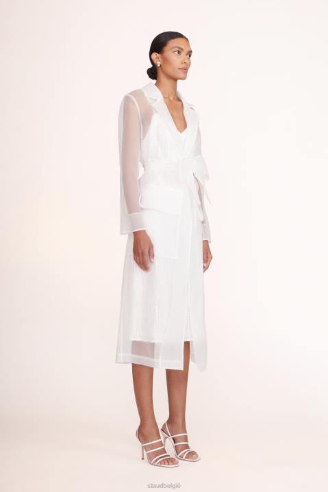 vrouwen bruids wit STAUD ashley-jurk 4TZV1042