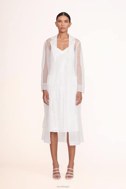 vrouwen bruids wit STAUD ashley-jurk 4TZV1042