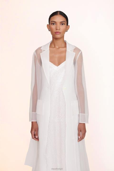 vrouwen bruids wit STAUD ashley-jurk 4TZV1042