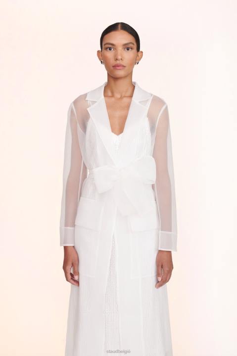 vrouwen bruids wit STAUD ashley-jurk 4TZV1042