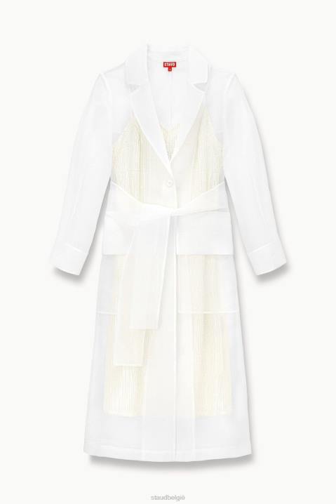 vrouwen bruids wit STAUD ashley-jurk 4TZV1042