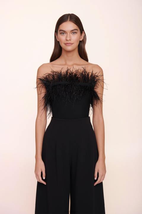 vrouwen bruids zwart STAUD Nellie top 4TZV1056