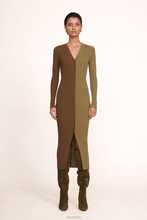 vrouwen kleding avocado-olijf STAUD shoko trui 4TZV211