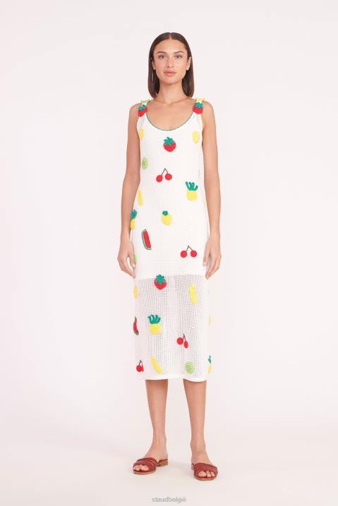 vrouwen kleding gehaakt fruit STAUD maracuya jurk 4TZV585