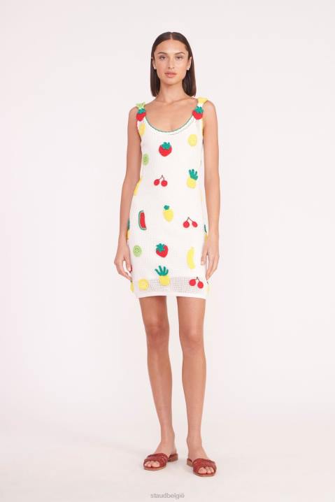 vrouwen kleding gehaakt fruit STAUD mini-maracuya-jurk 4TZV587