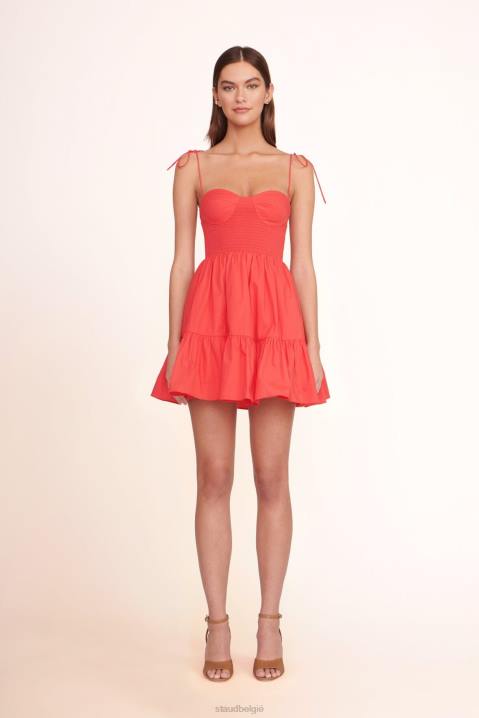 vrouwen kleding hibiscus STAUD mini landry-jurk 4TZV66