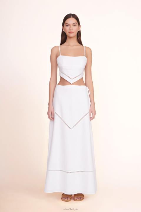 vrouwen kleding wit STAUD Kathleen rok 4TZV492