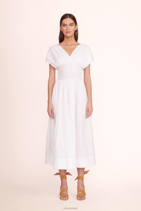 vrouwen kleding wit STAUD jackson-jurk 4TZV182