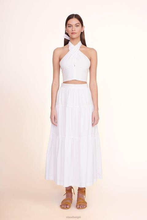 vrouwen kleding wit STAUD zee rok 4TZV466