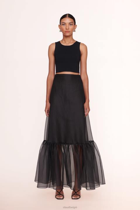 vrouwen kleding zwart STAUD ambrosia rok 4TZV502
