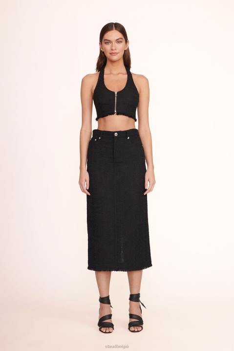vrouwen kleding zwart STAUD guinevere rok 4TZV494