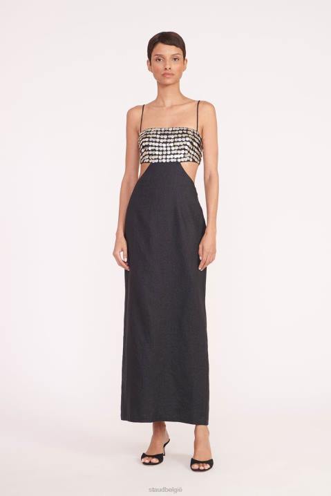 vrouwen kleding zwart STAUD jada jurk 4TZV36