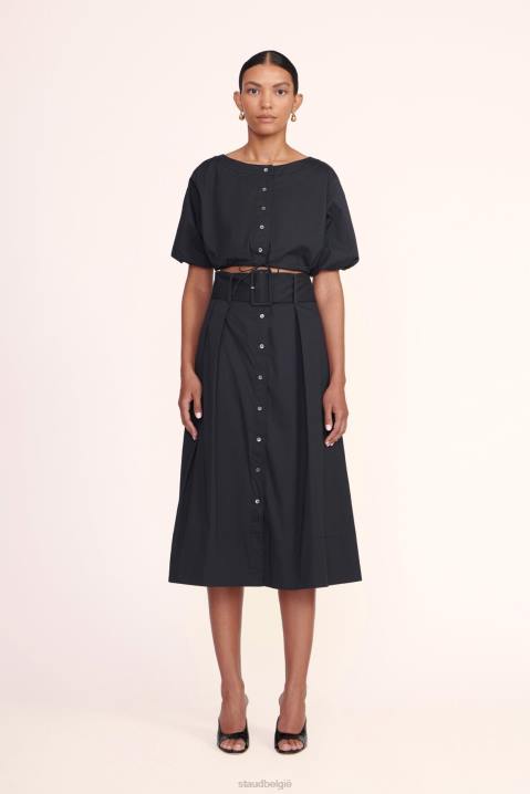 vrouwen kleding zwart STAUD koningsley rok 4TZV474