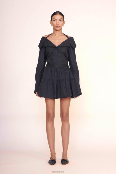 vrouwen kleding zwart STAUD mini zee rokje 4TZV490