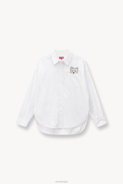 vrouwen accessoires wit STAUD x C.BONZ op maat gemaakt klassiek oversized overhemd 4TZV1023