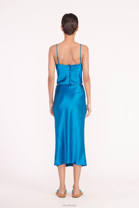 vrouwen kleding eiland blauw STAUD gracieus top 4TZV324