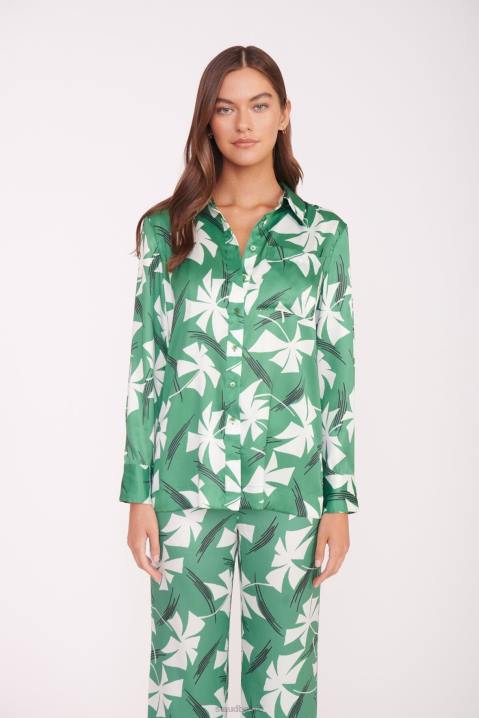 vrouwen kleding groen molentje STAUD martha tuniek 4TZV320