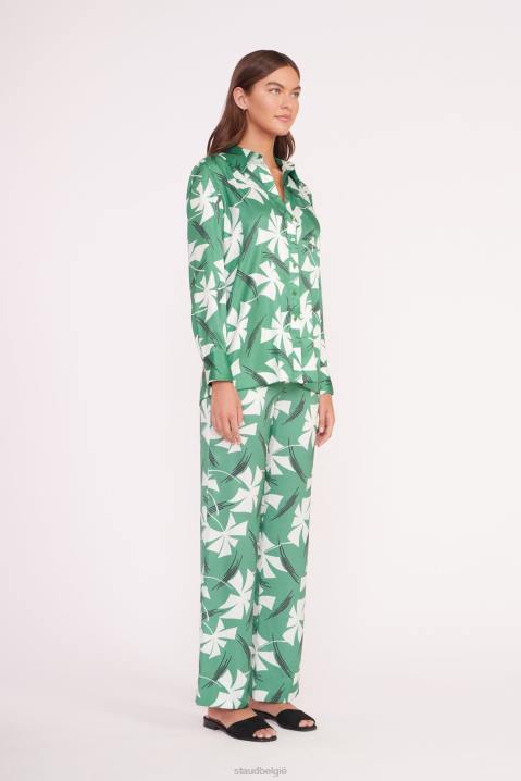 vrouwen kleding groen molentje STAUD martha tuniek 4TZV320