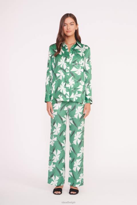 vrouwen kleding groen molentje STAUD martha tuniek 4TZV320