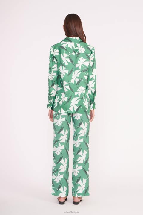 vrouwen kleding groen molentje STAUD martha tuniek 4TZV320