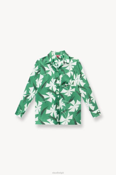 vrouwen kleding groen molentje STAUD martha tuniek 4TZV320