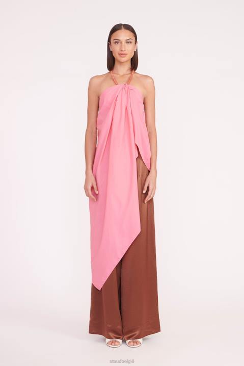 vrouwen kleding koraal roze STAUD wens top 4TZV318