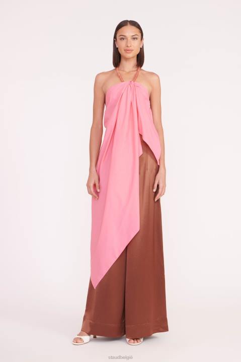 vrouwen kleding koraal roze STAUD wens top 4TZV318